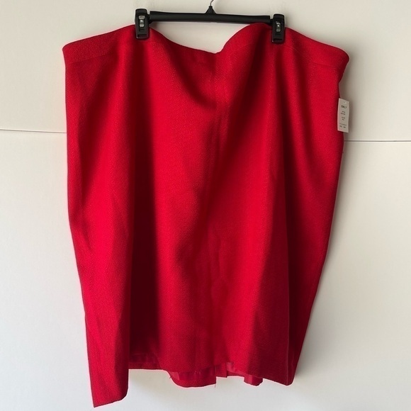 Red Suit Jacket Skirt for Women Plus Size Red Formal Dress Valentines Day, 32W - Picture 7 of 12